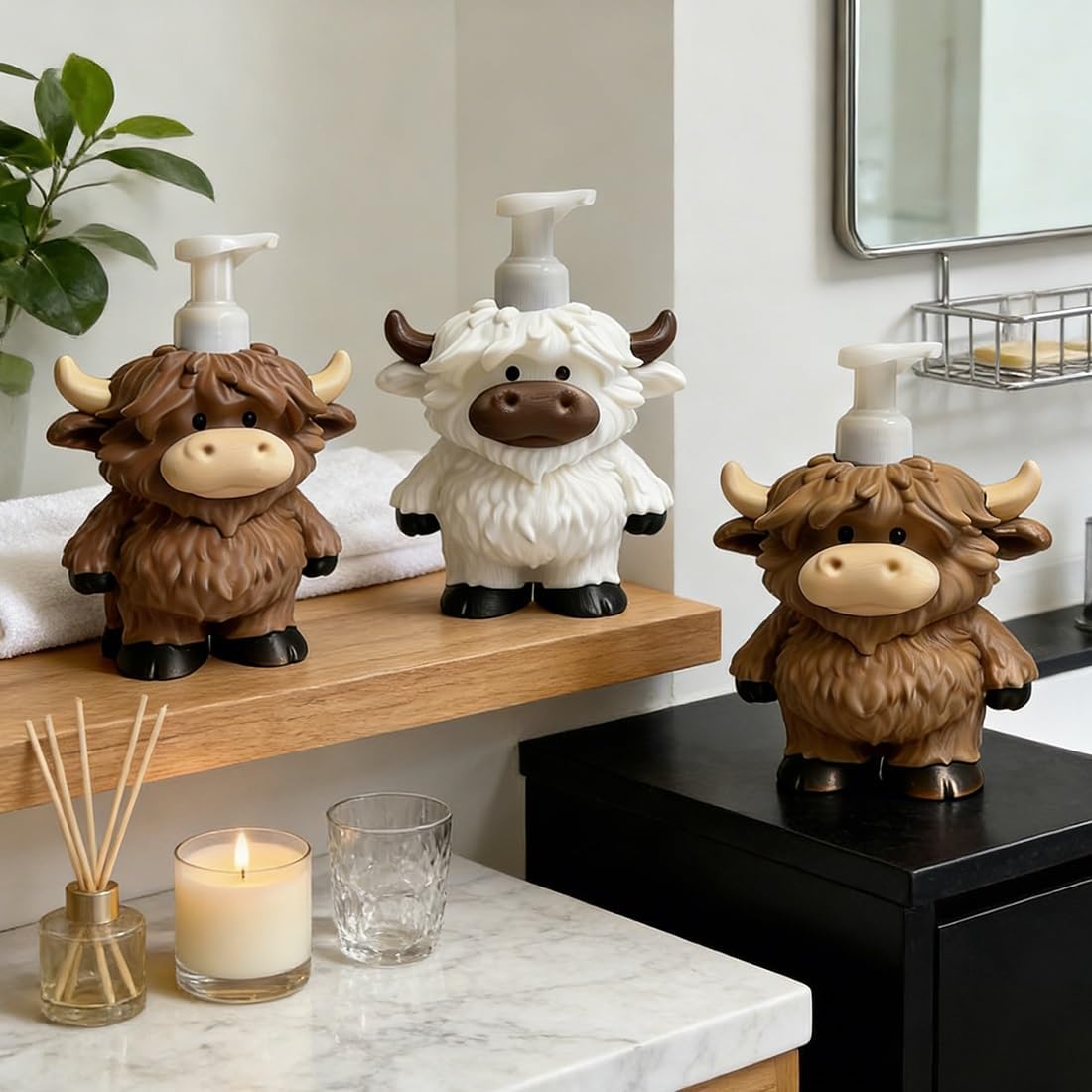 Highland Cow Soap Dispenser