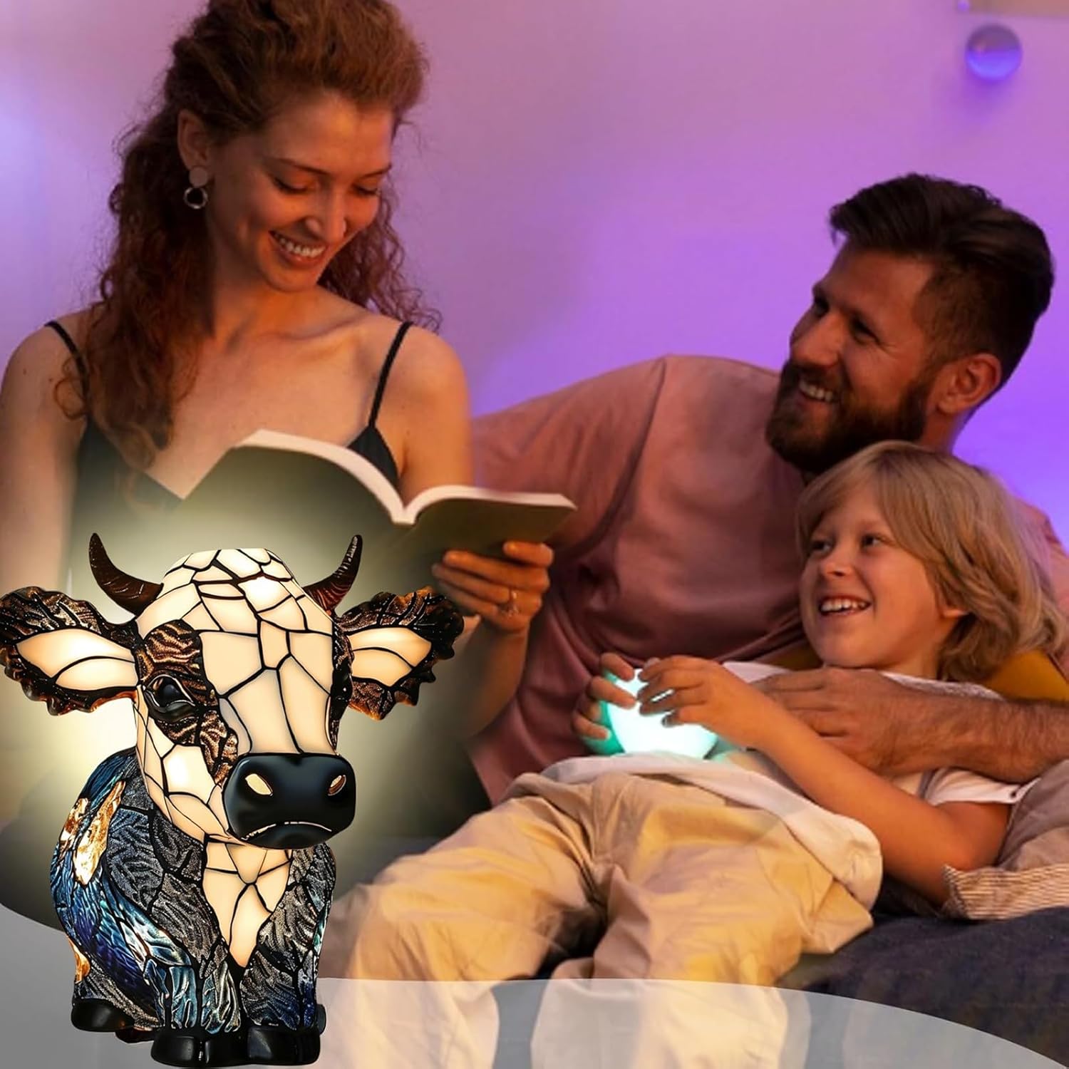 3D Highland Cow Lamp Animal Table Lamp