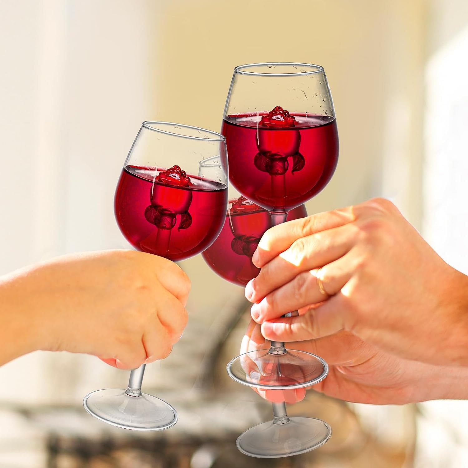 Rose Wine Glass