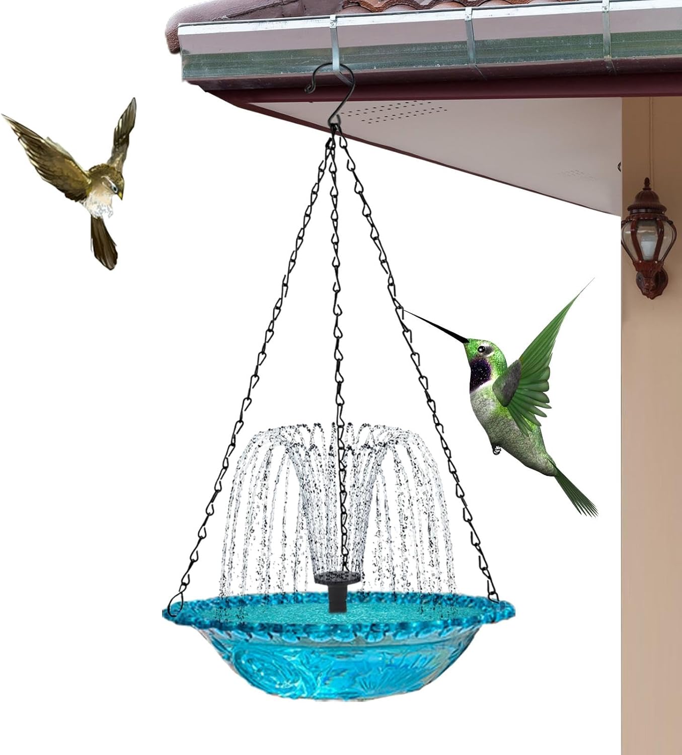 Garden Floating Fountain Hanging Bird Feeder