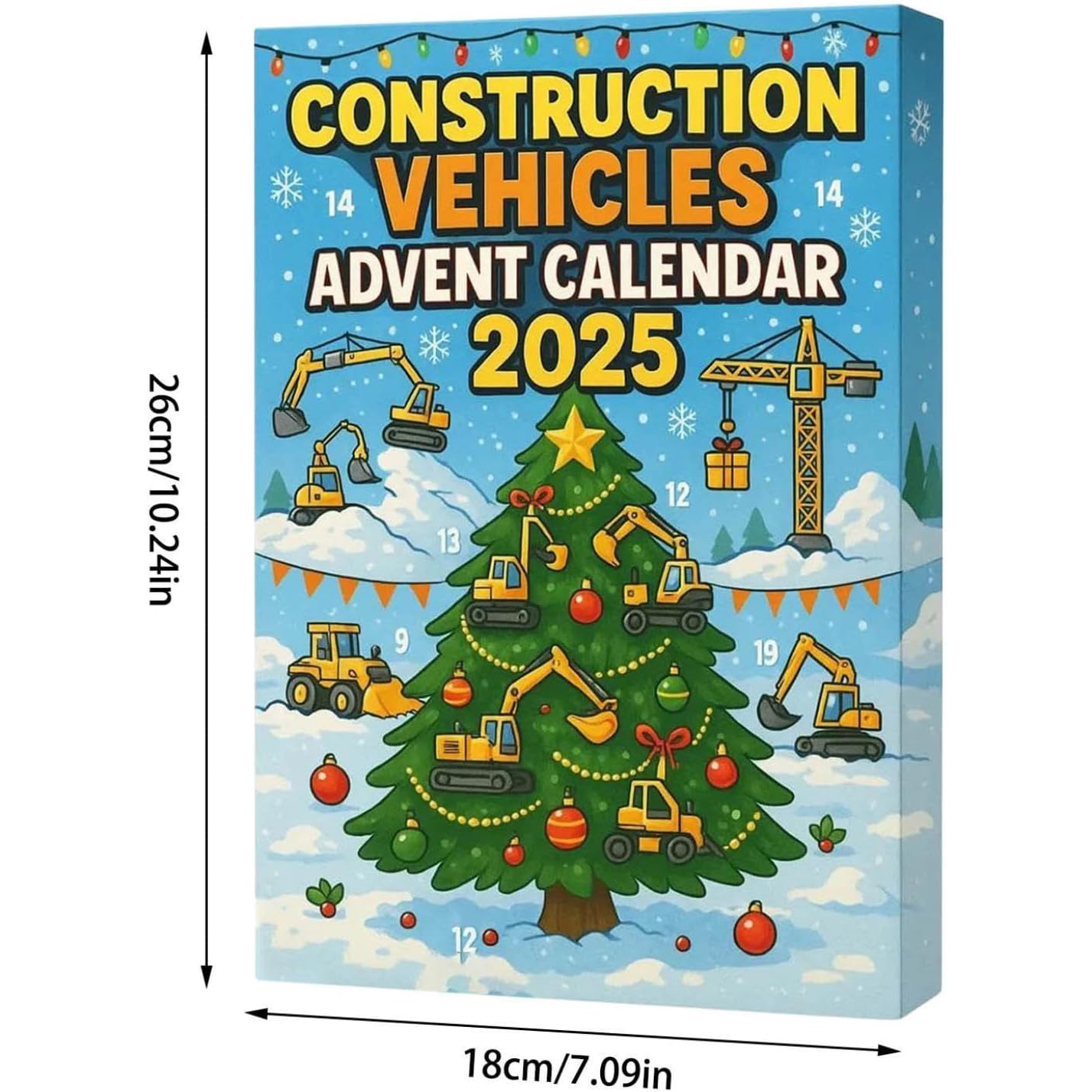 Construction Vehicles Advent Calendar 2025