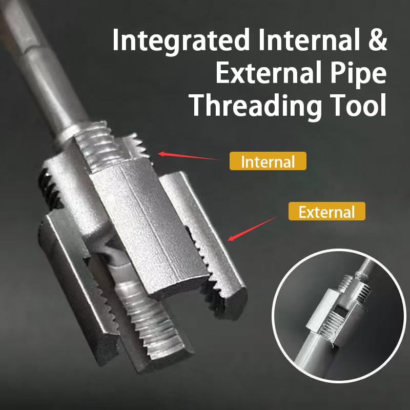 🔥Integrated Internal & External Pipe Threading Tool