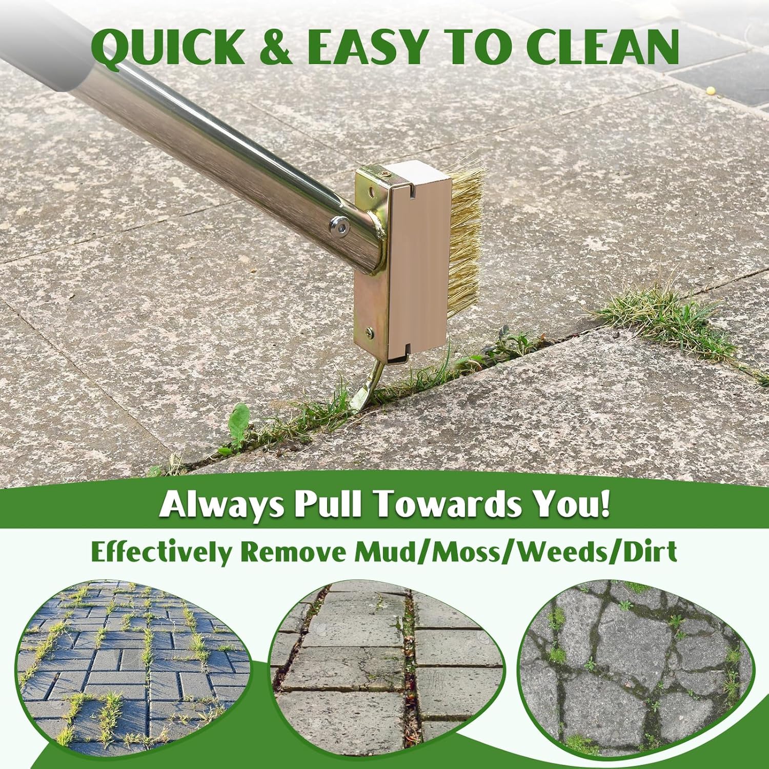 Adjustable Stainless Steel Crack Weeder