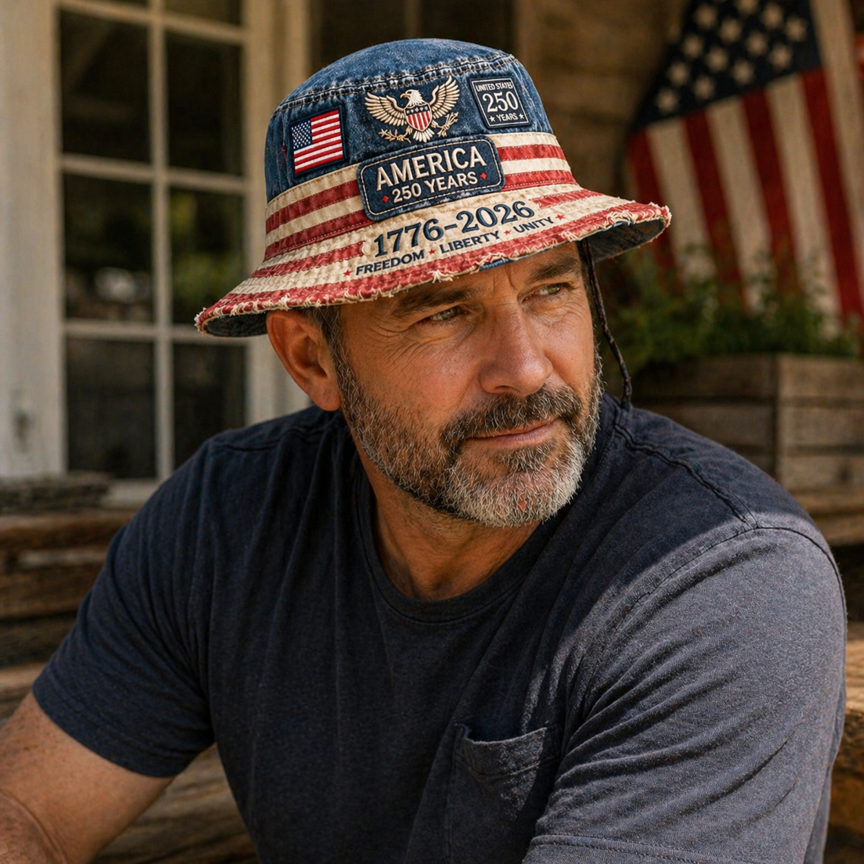 US 250th Anniversary Casual Bucket Hat