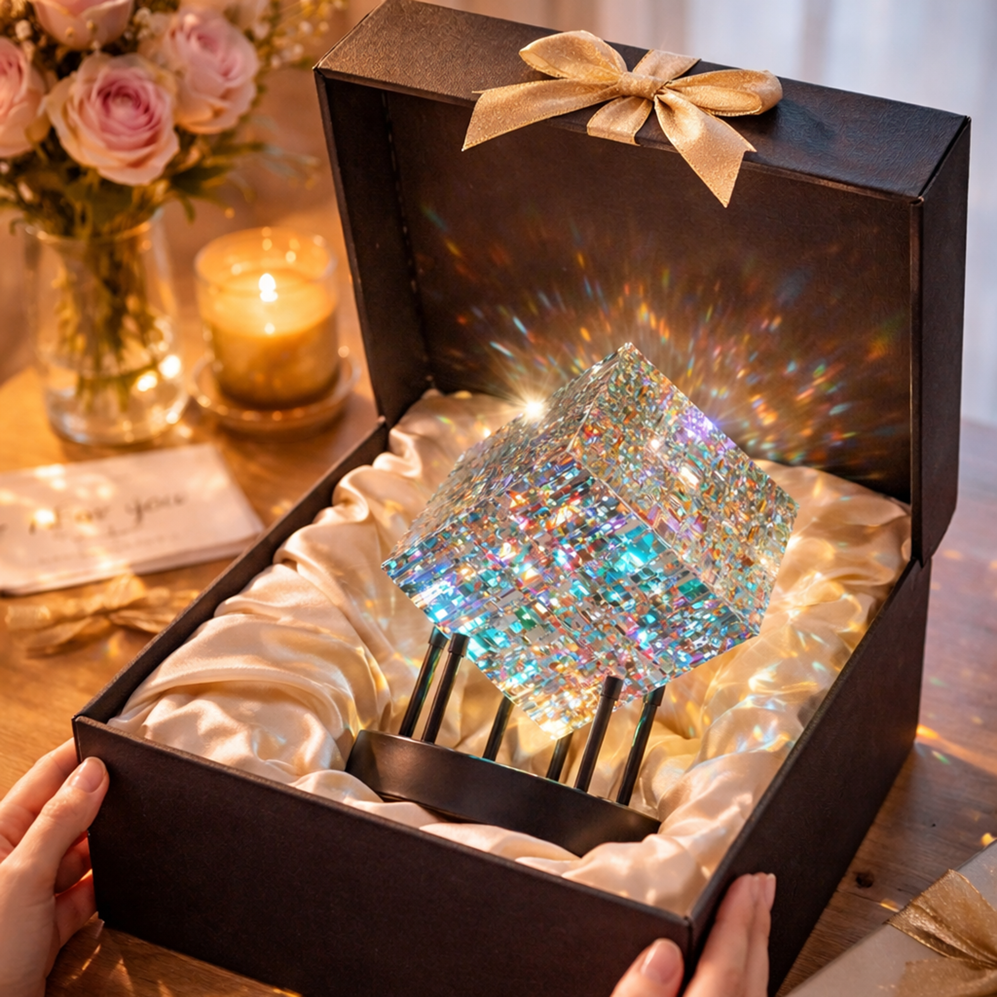 🎁Magik Chroma Handmade Crystal Cube