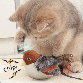 Cat Toys Rechargeable Flapping Bird Sparrow