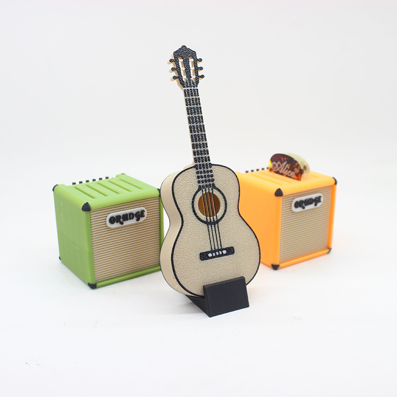3D Printed Guitar Pick Organizer & Key Keeper, Custom Music Gift for Musicians
