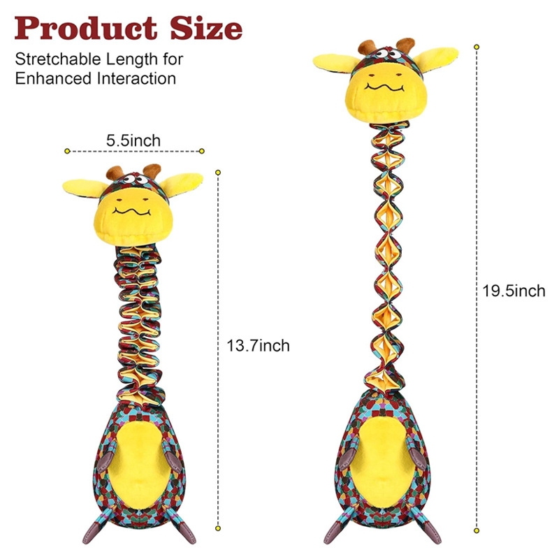 🐾Ultimate Chew-Proof Rope Toy with Squeaker & Crinkle Paper | Spiral Design Protects Teeth + Anxiety Relief for Tough Chewers 💖