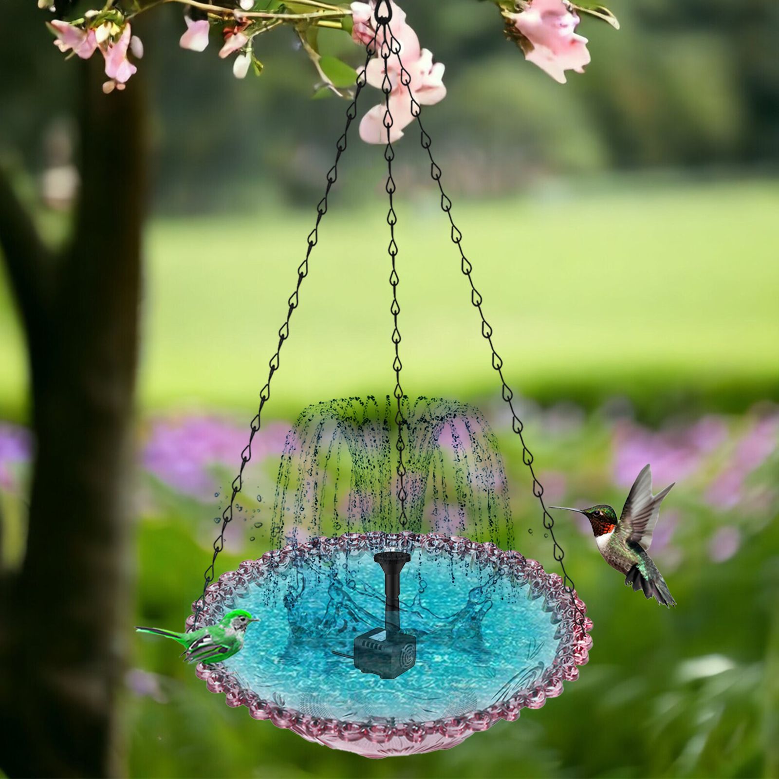 Garden Floating Fountain Hanging Bird Feeder