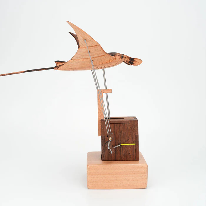 ✨✨Handcrafted Wooden Manta Ray Automaton