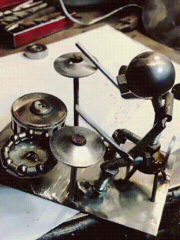 🎵🌪️ Drummer Windmill Garden Decoration – Where Music Meets Motion in Your Backyard! ✨