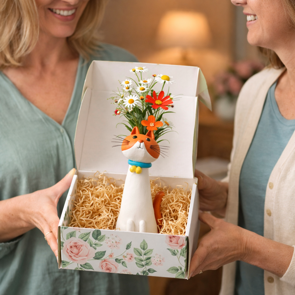 💖🎁2026 Mother's Day Gifts 50% Off--😻Quirky Cat Vase