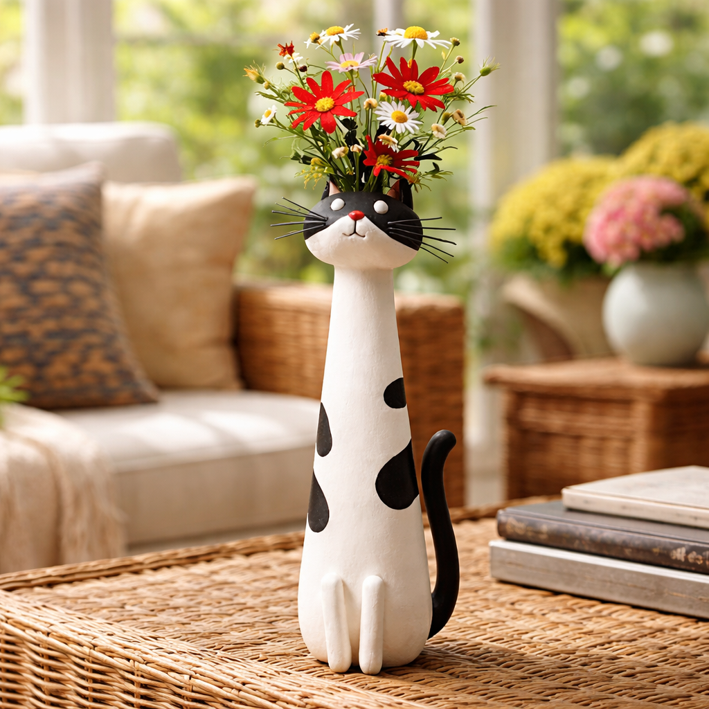 💖🎁2026 Mother's Day Gifts 50% Off--😻Quirky Cat Vase