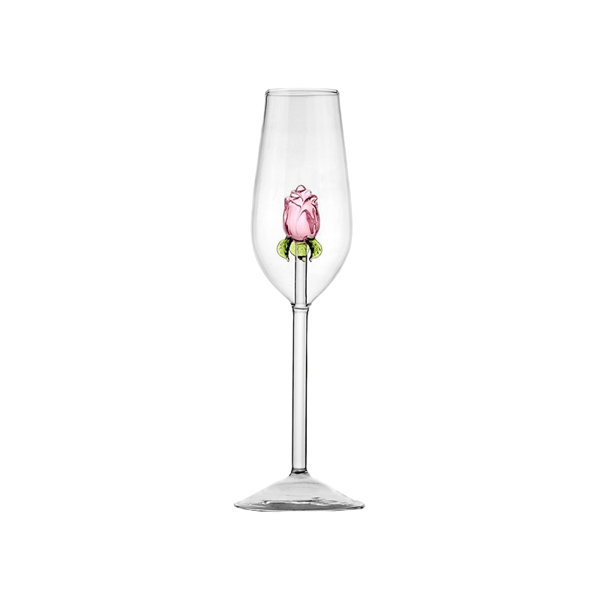 Rose Wine Glass