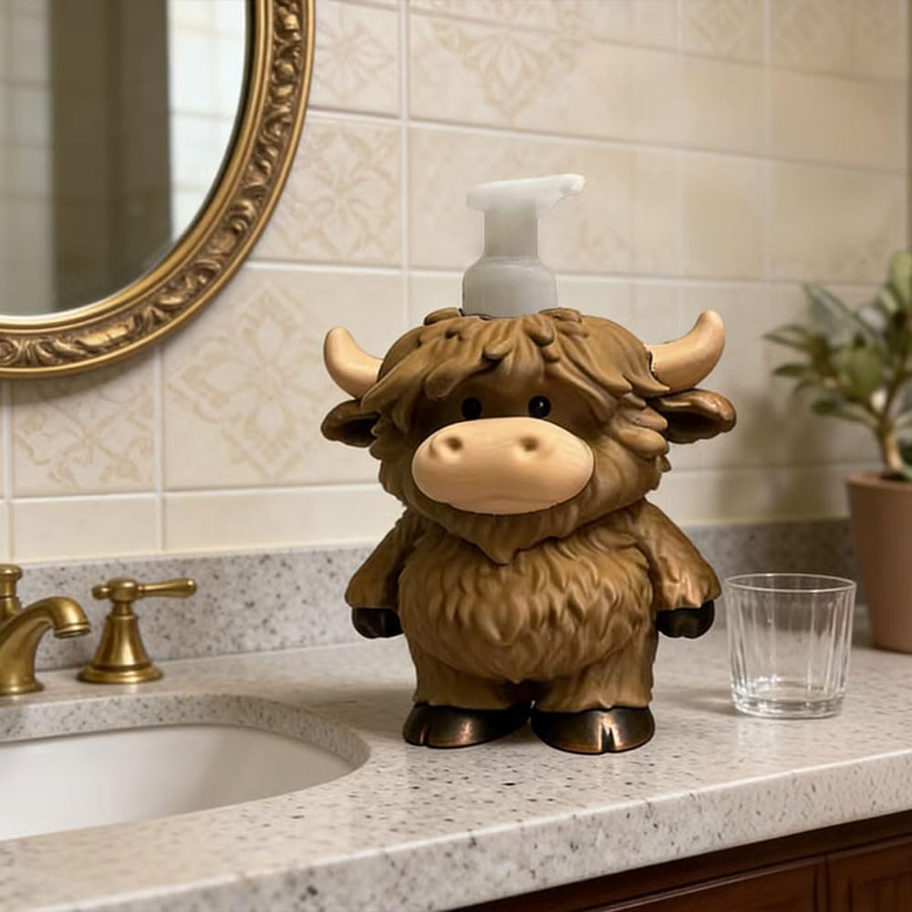 Highland Cow Soap Dispenser