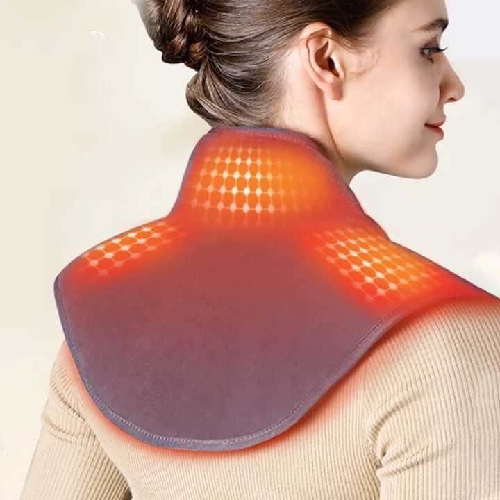 【Best Winter Gifts】Electric Neck and Shoulder Heating Pad with Vibration