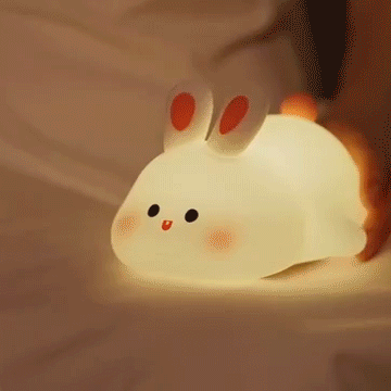Big Face Rabbit Silicone Night Light