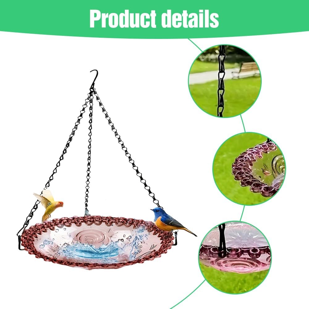 🔥2024 New🐦 Outdoor Bird Feeder Tray, Decorative Bird Feeder for Deck