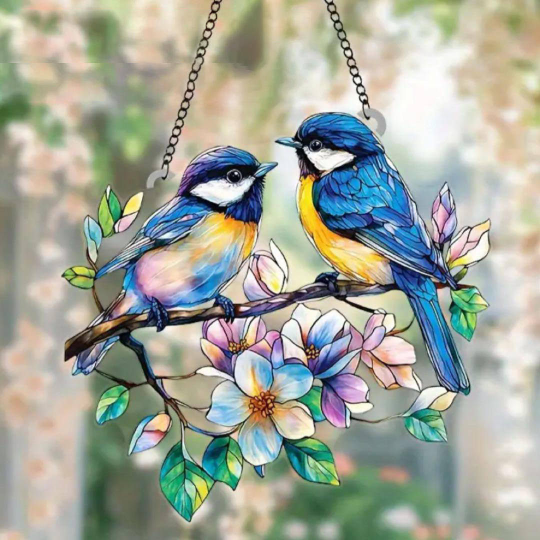 Bluebird Acrylic Hanging Suncatcher