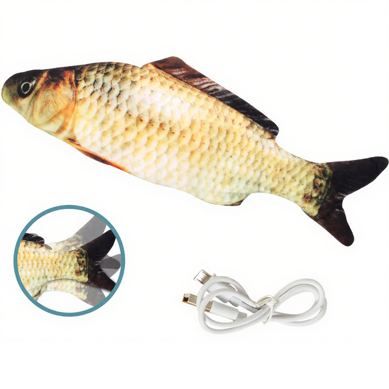 🐱🐟 Flopping Fish Cat Toy