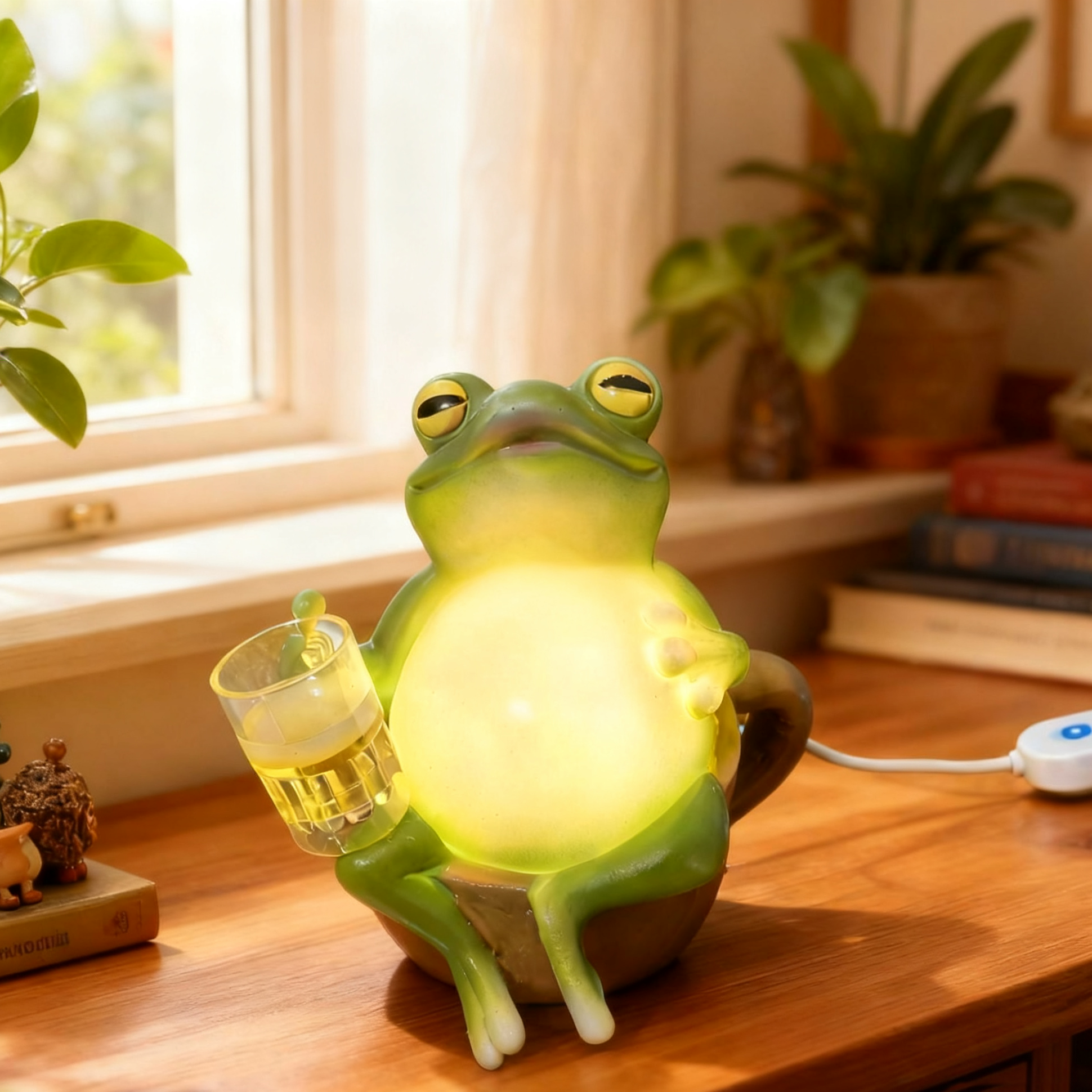 🌟🐸Comfortable Frog Beer Night Light
