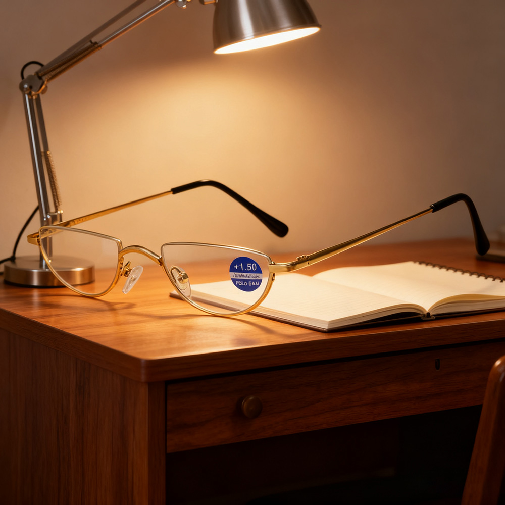 Half Lens Reading Glasses Blue Light Blocking