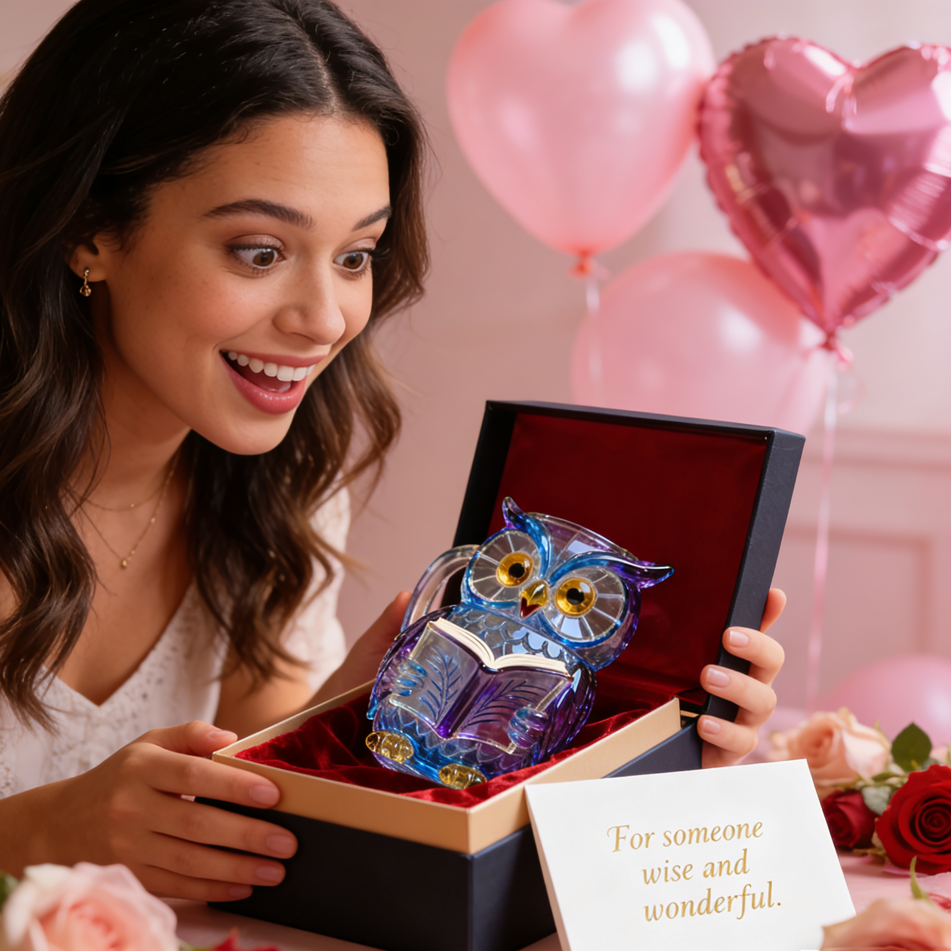 🦉📚 Crystal Reading Owl Mug