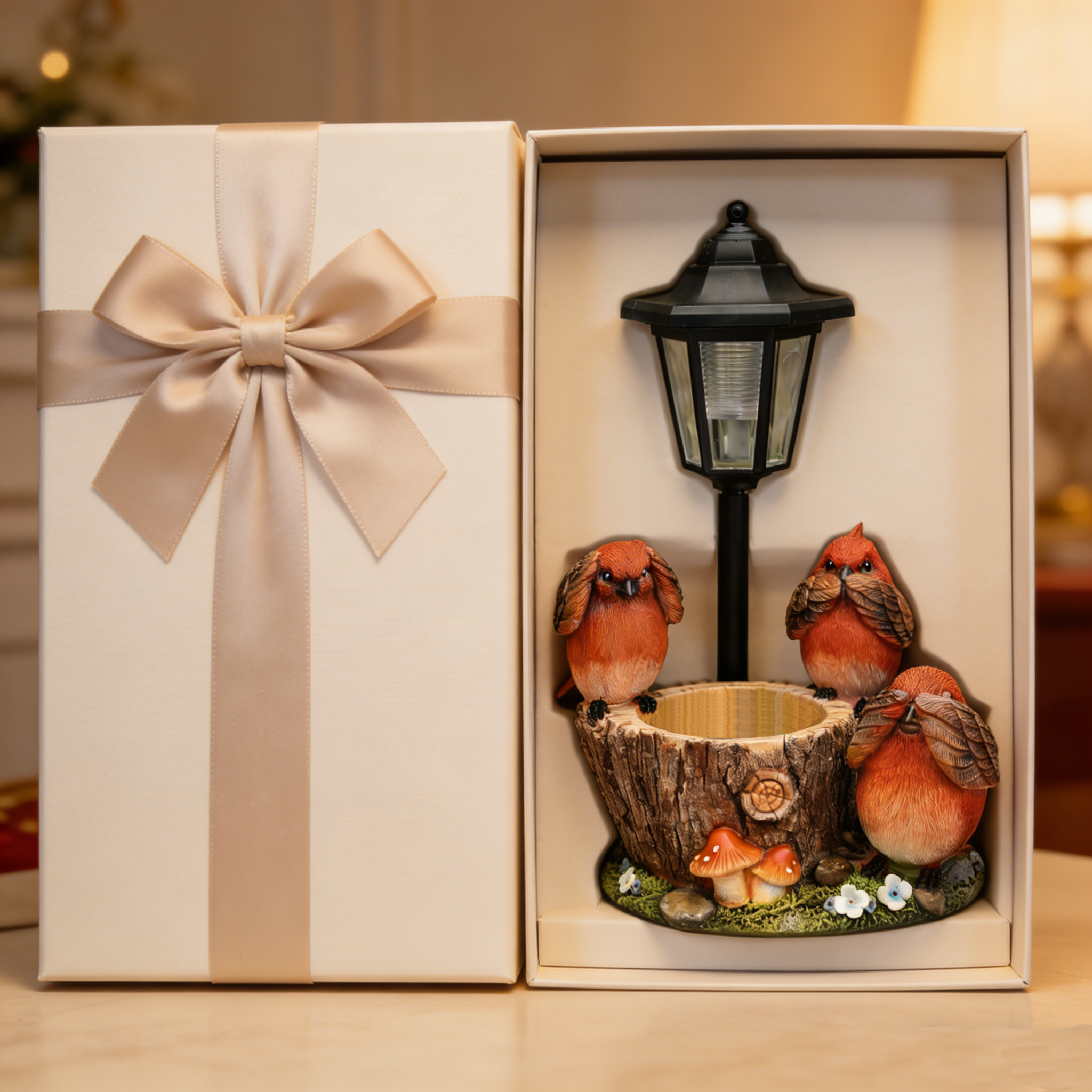 🐦✨ Cardinal Solar Garden Light 🌙🌿