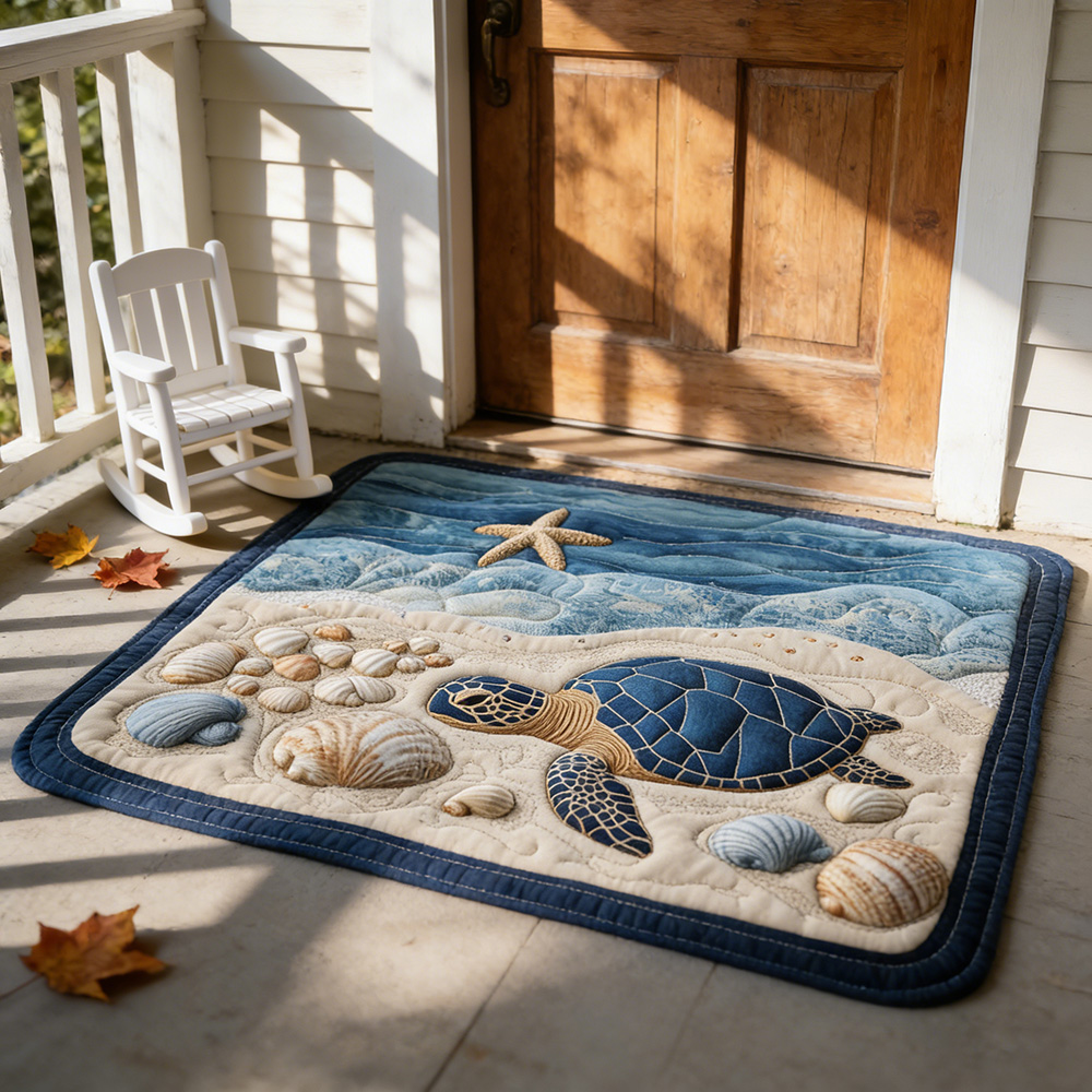 Hand-Quilted Doormat with Artisan Designs | Soft & Durable