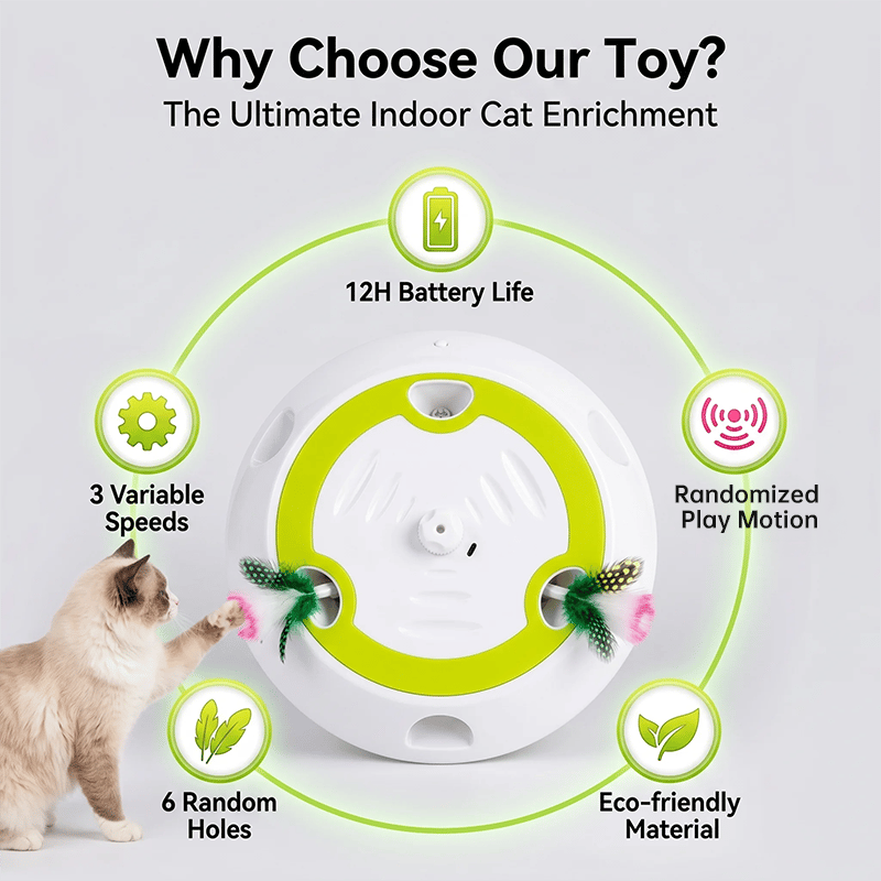 Whack A Mole Cat Mouse Toy for Cats