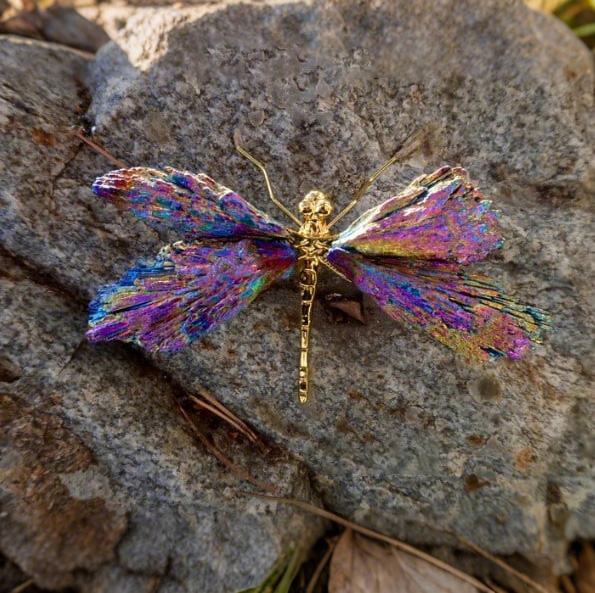 🔥BIG SALE - 49% OFF🔥💥AURA TOURMALINE KYANITE DRAGONFLY💥
