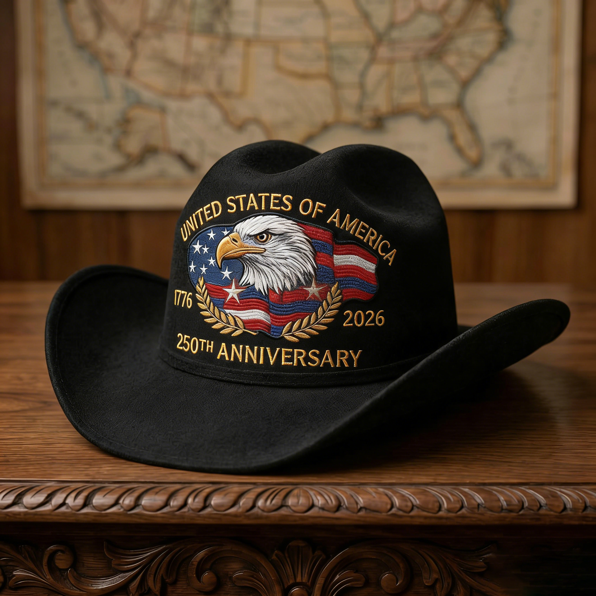 250 Years Later — Still Standing Patriotic Cowboy Hat