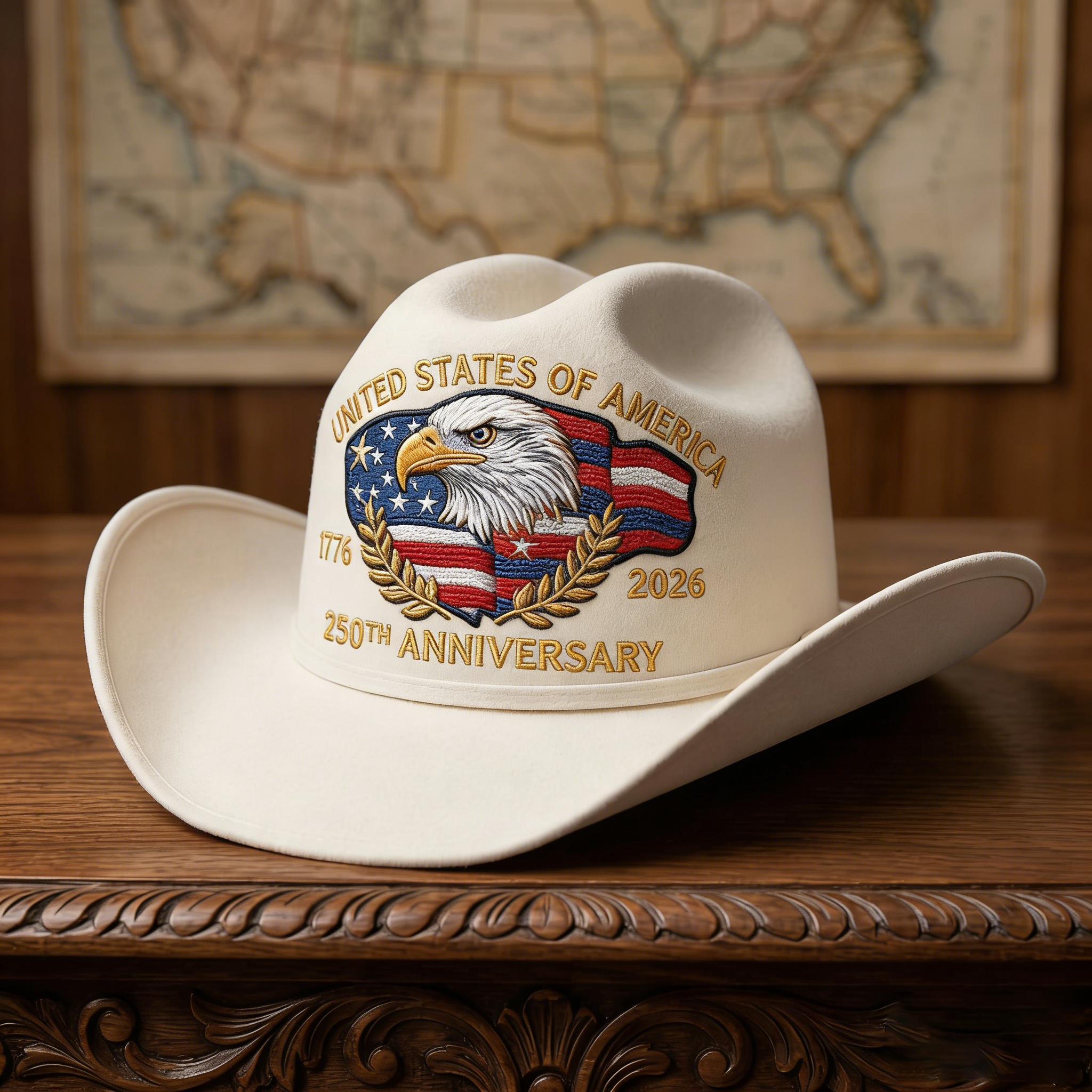 250 Years Later — Still Standing Patriotic Cowboy Hat