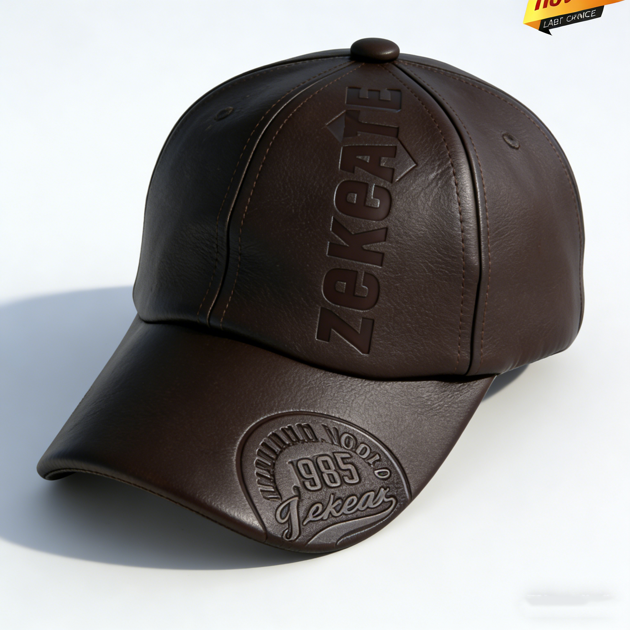 🔥Men's/Women's Outdoor Adjustable Warm PU Fashion Genuine Leather Hat