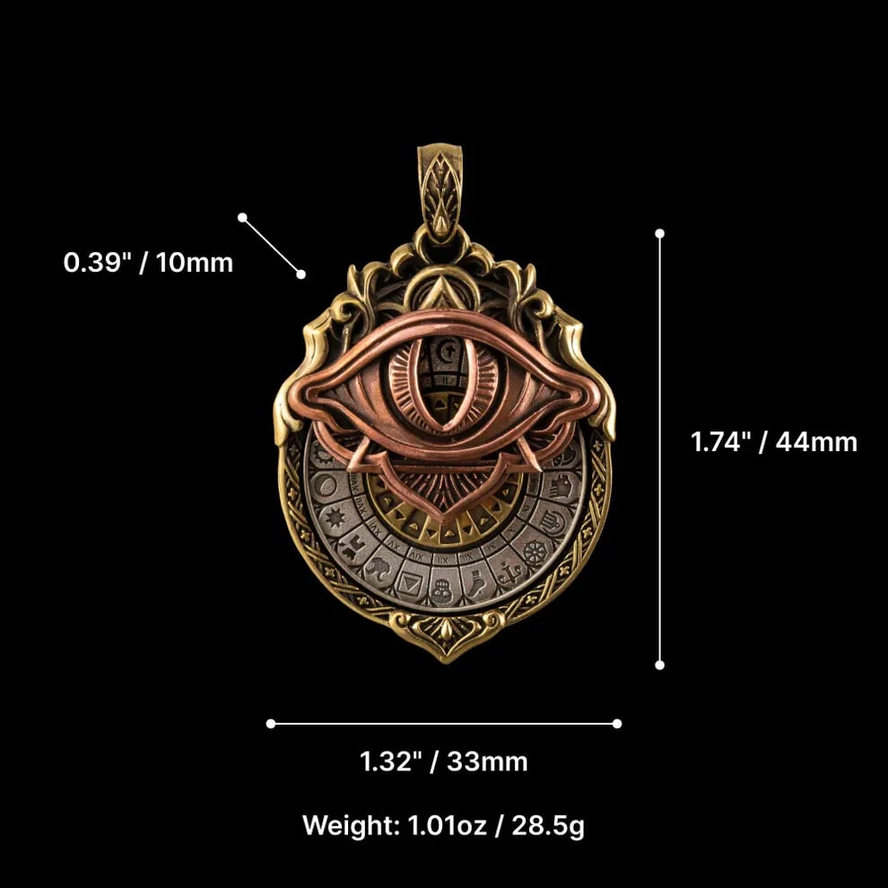 👁️‍🗨️Handmade Tarot Vision Pendant: Connect to Cosmic Wisdom Anytime(✨Comes with instruction manual)