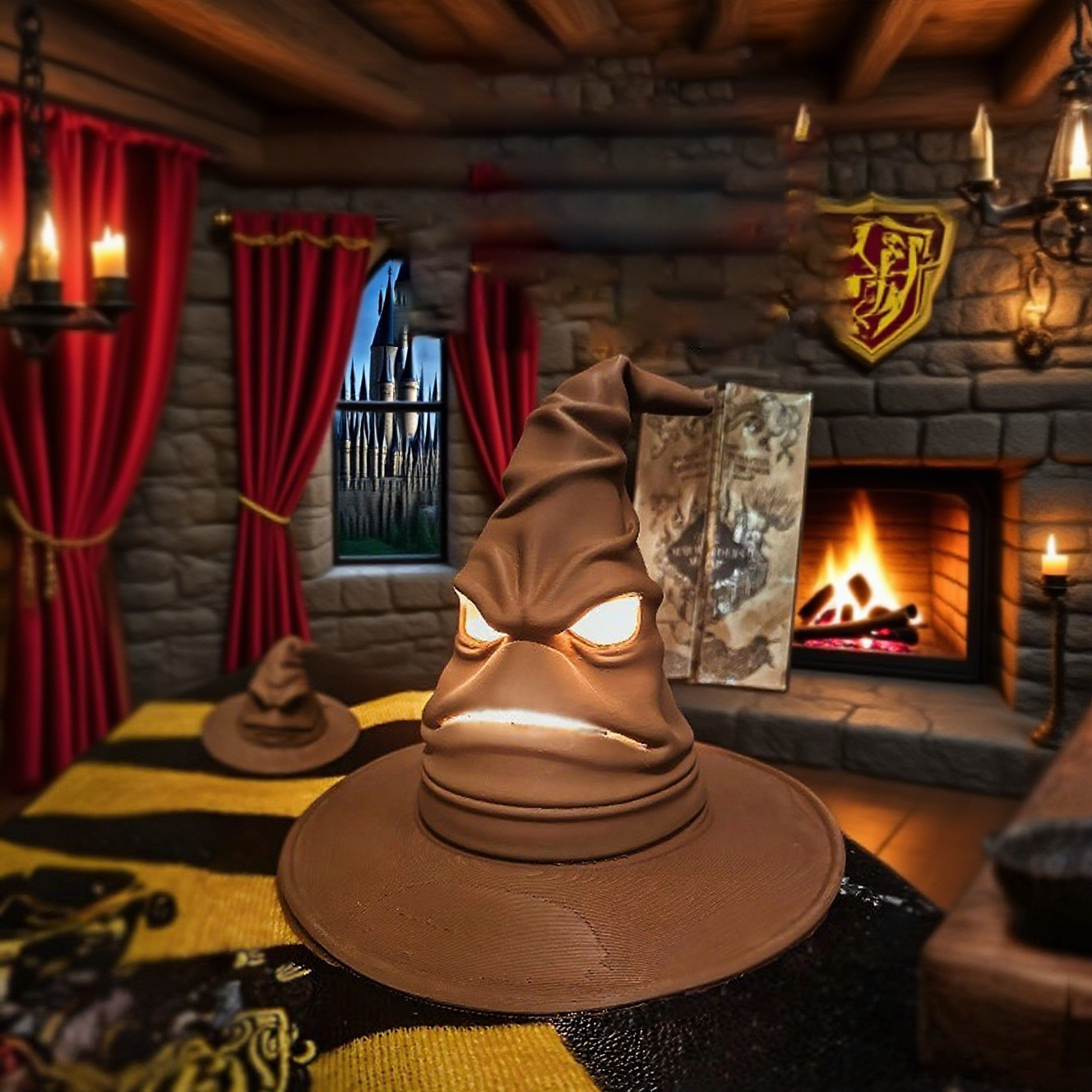 Sorting Hat Lamp - Emits A Mysterious Magical Light