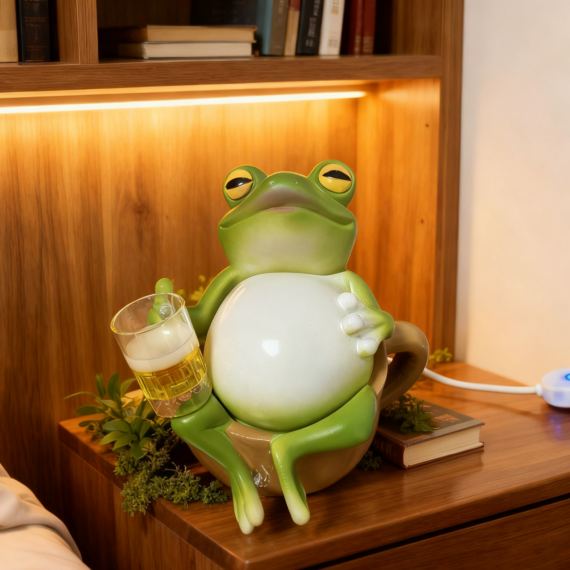 🌟🐸Comfortable Frog Beer Night Light