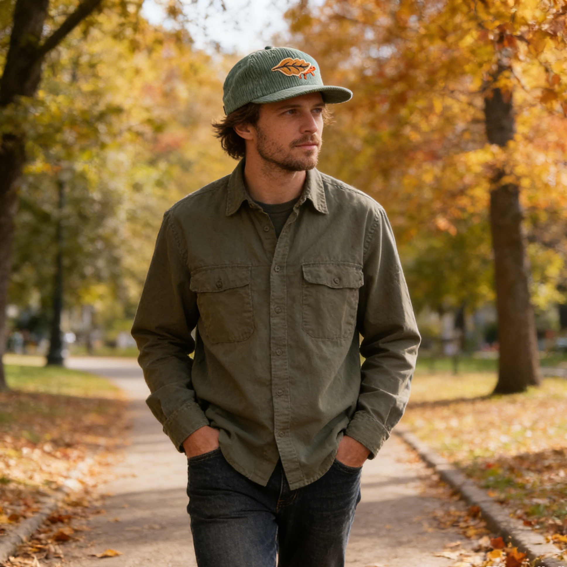 🔥Last Day 50% OFF🔥 🦎 Peekaboo Salamander Corduroy Cap