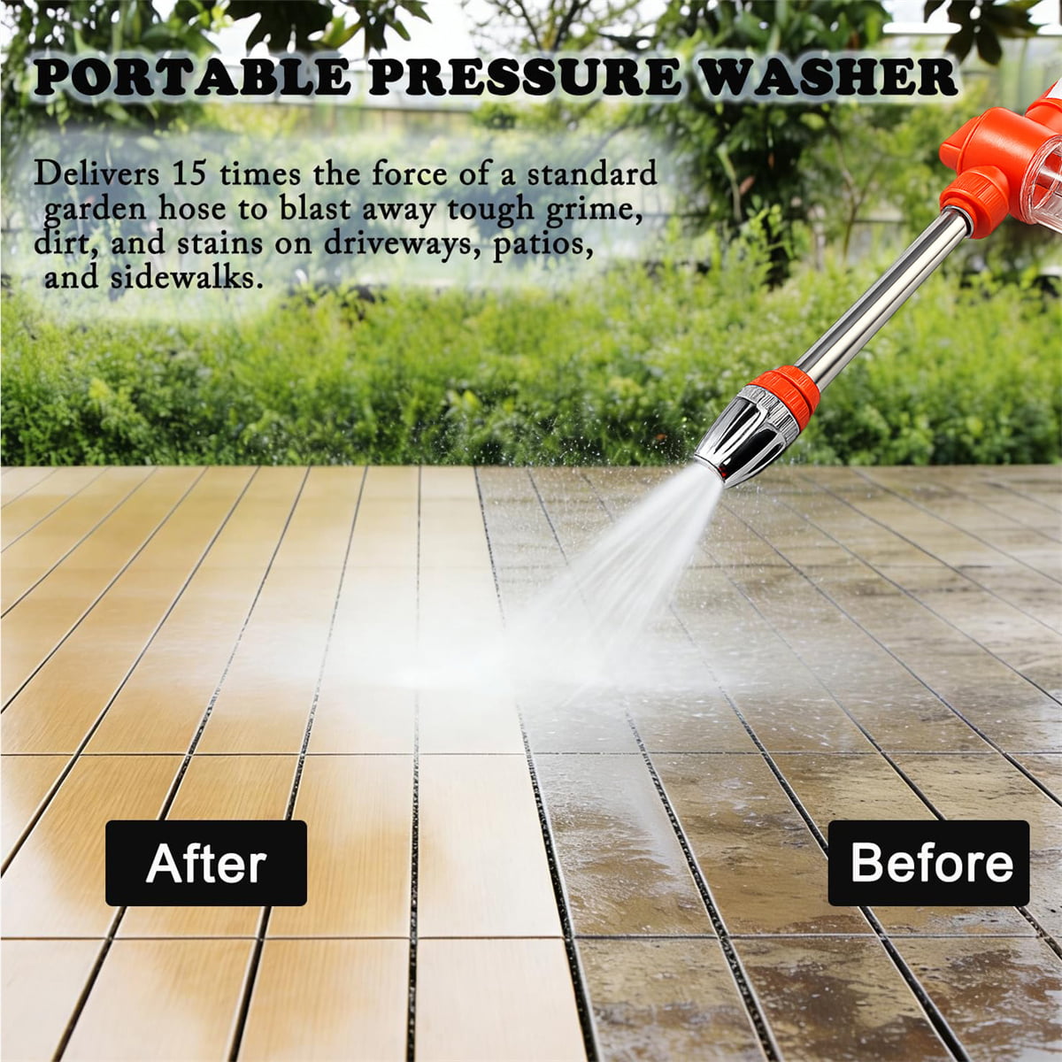 Pressure Washer Hose Nozzle Gun with Foam