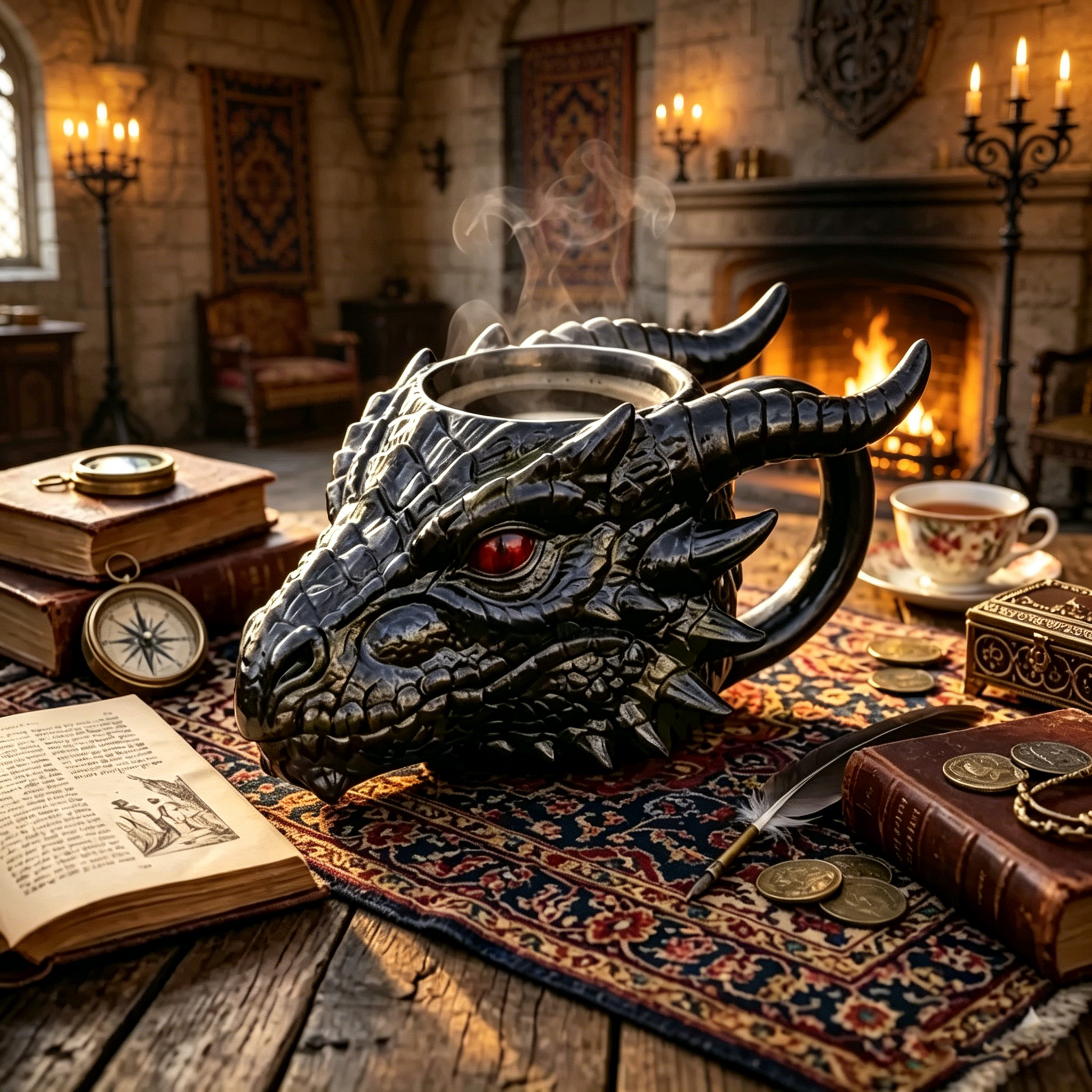 🐉 Dragon Winged Head Mug – Fantasy Collectible Coffee Cup