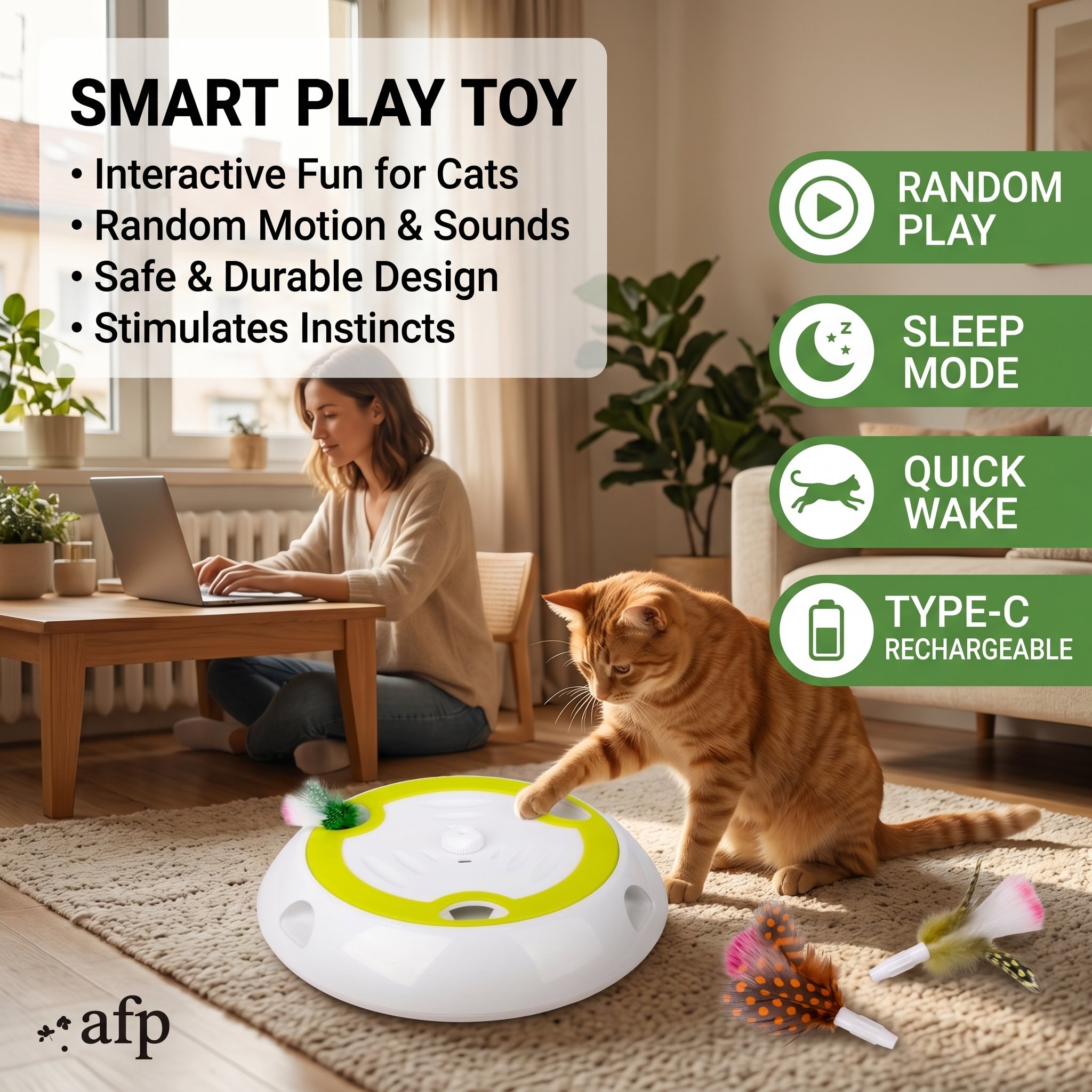 Whack A Mole Cat Mouse Toy for Cats