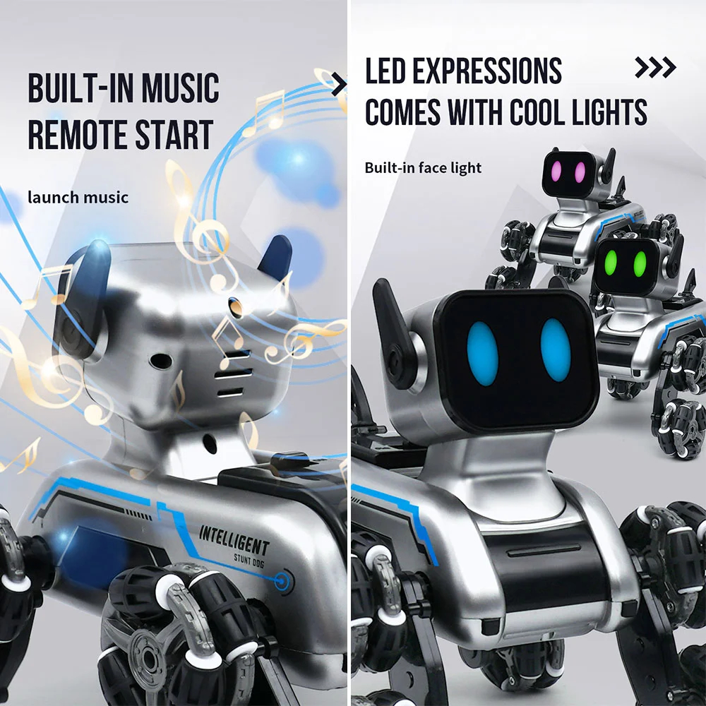 Gesture Sensing Remote Control Stunt Robot Dog