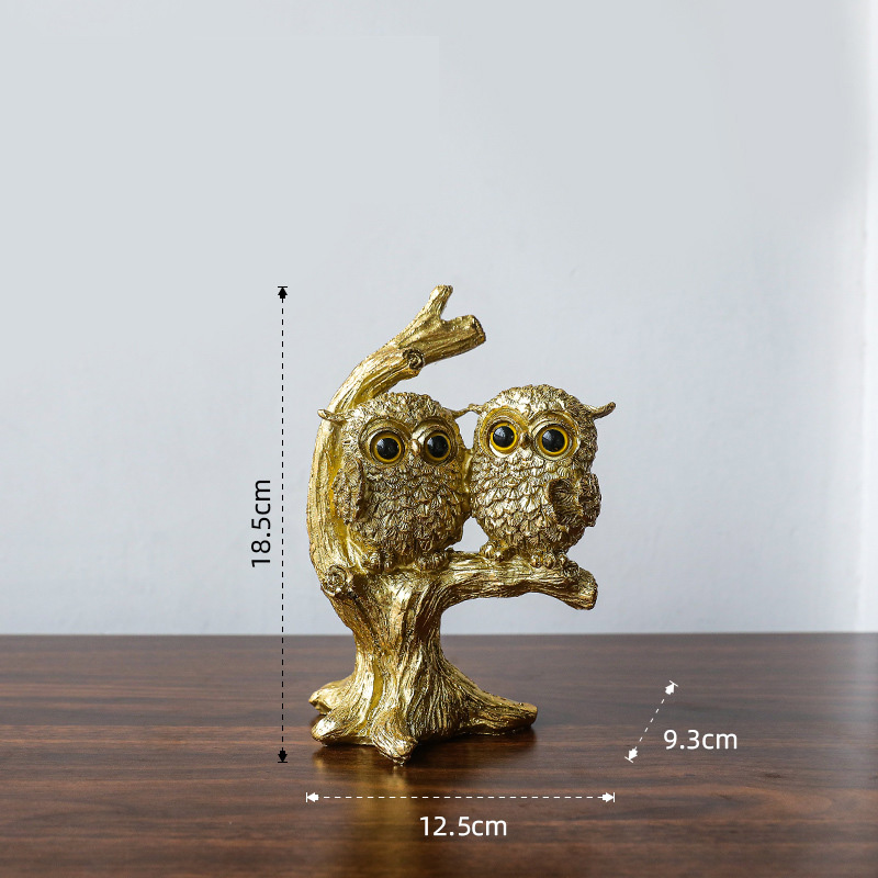 Owl Statue Collection Decoration