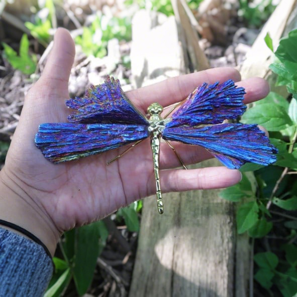 🔥BIG SALE - 49% OFF🔥💥AURA TOURMALINE KYANITE DRAGONFLY💥
