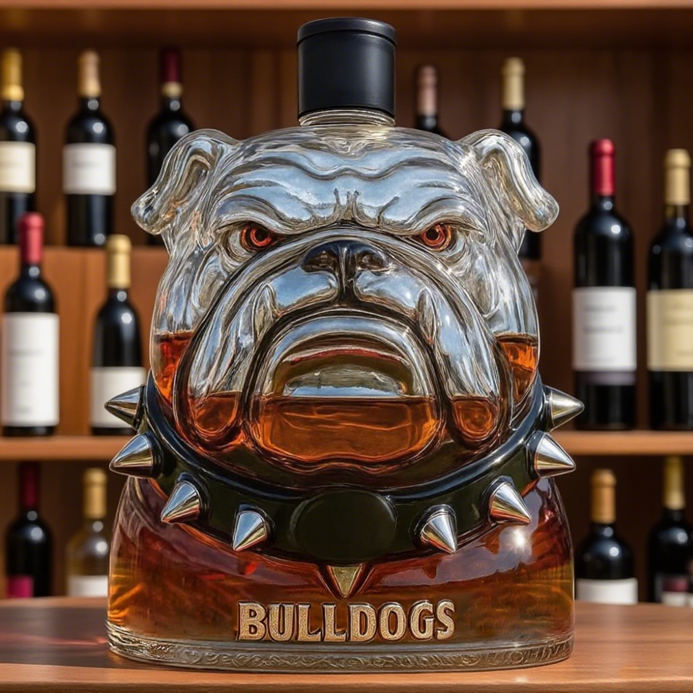 Bulldogs Whisky Bottle