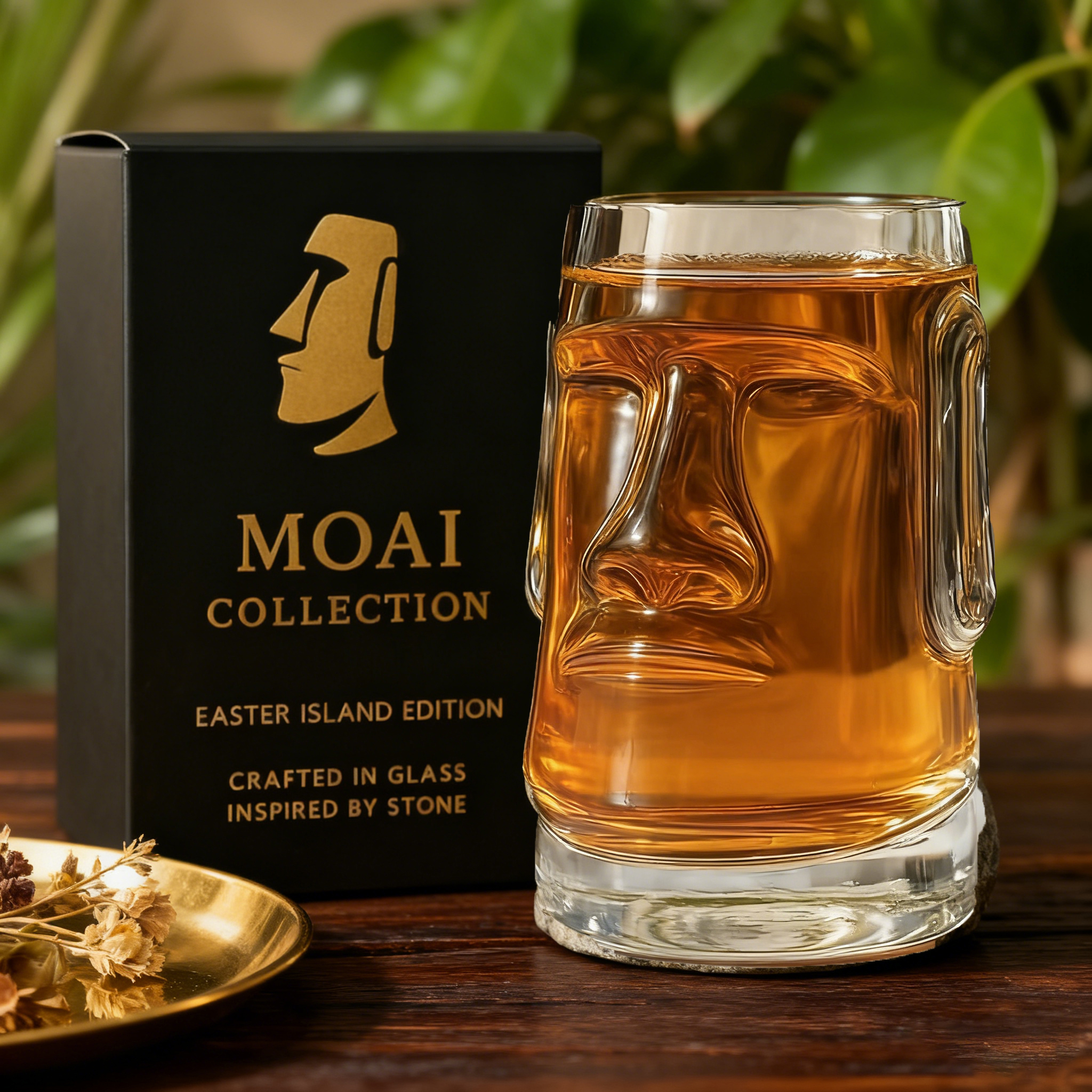  MOAI Easter Island Edition Glass