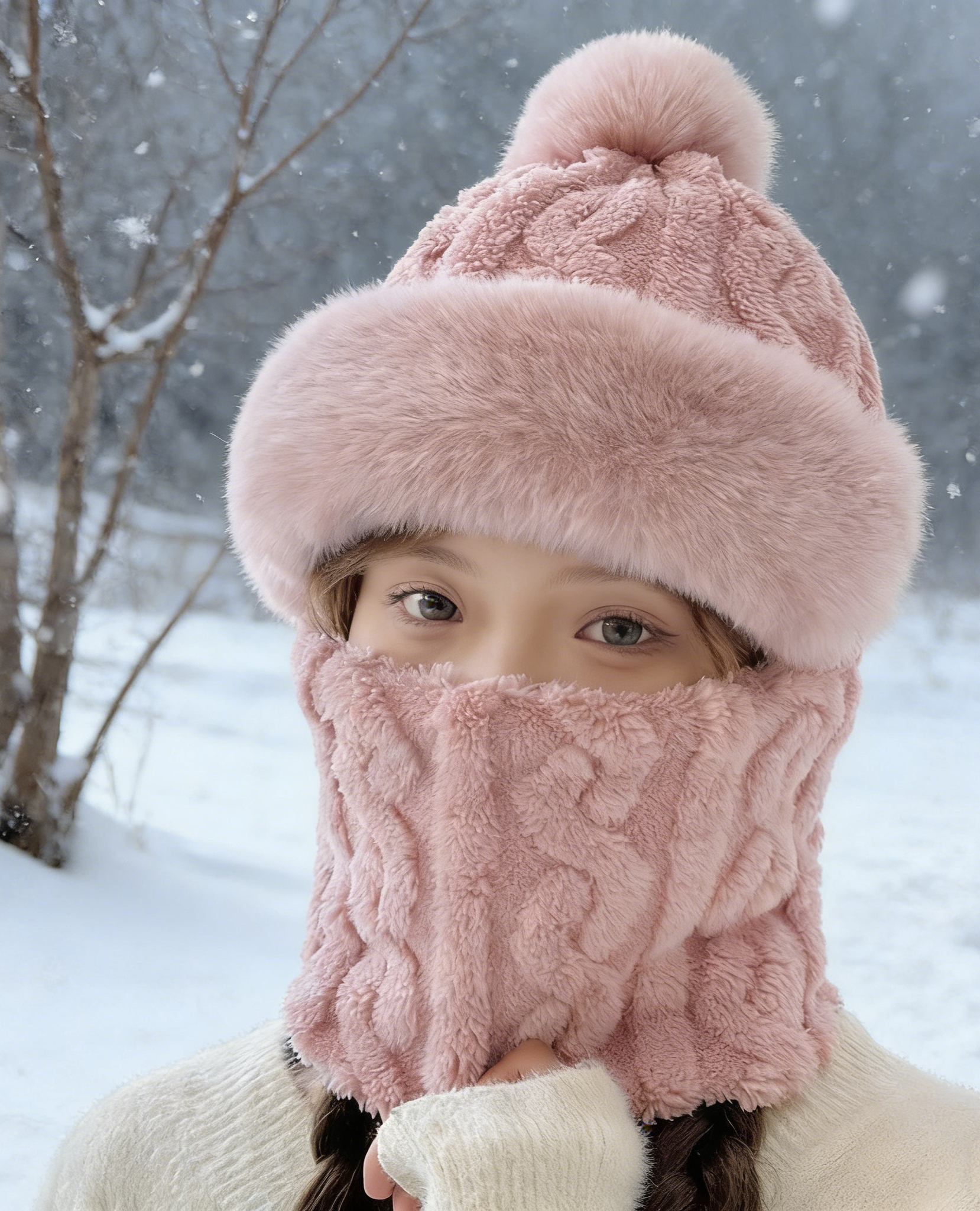 Hat Beanie Winter Face Mask