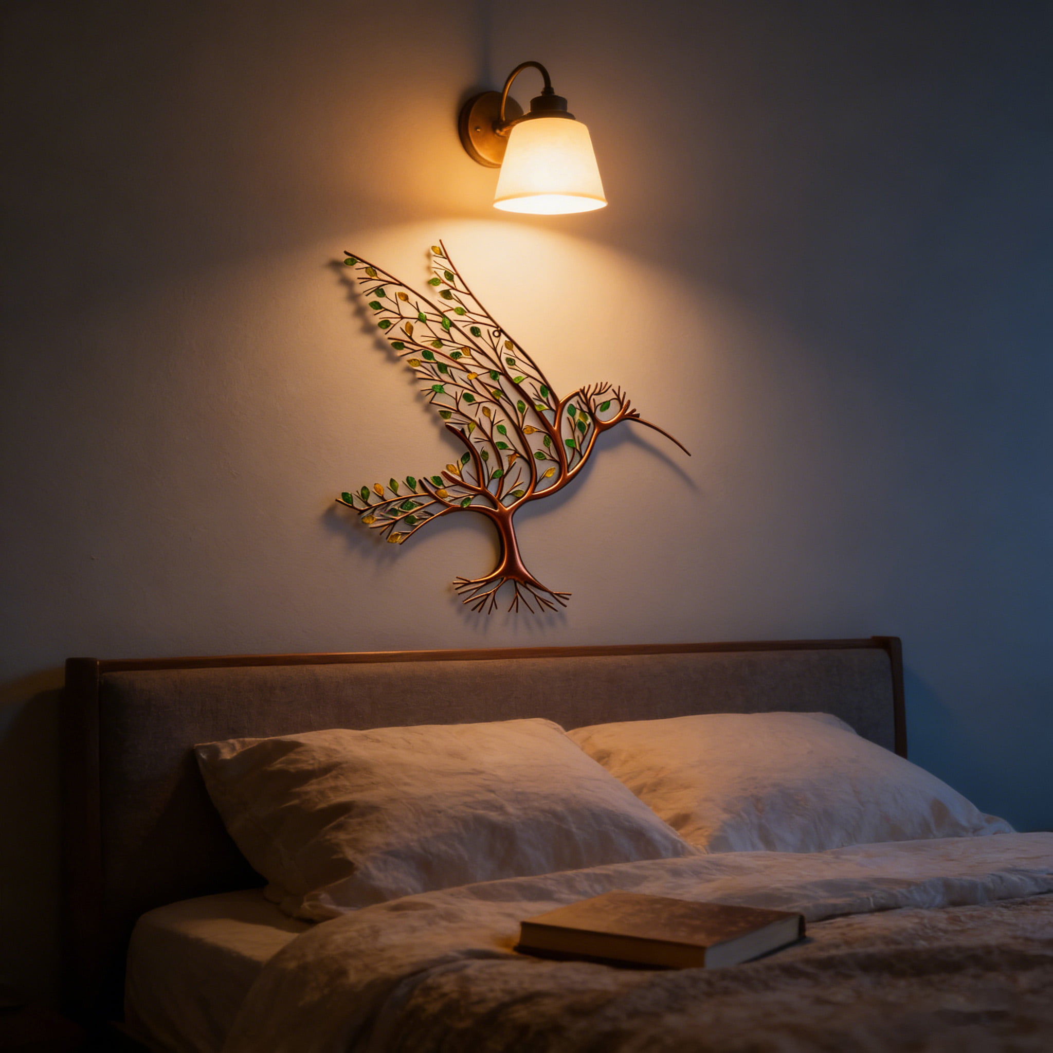 🔥HOT SALE 49% OFF - Hummingbird with Branches Metal Wall Art