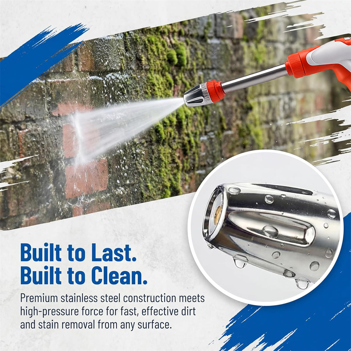 Pressure Washer Hose Nozzle Gun with Foam