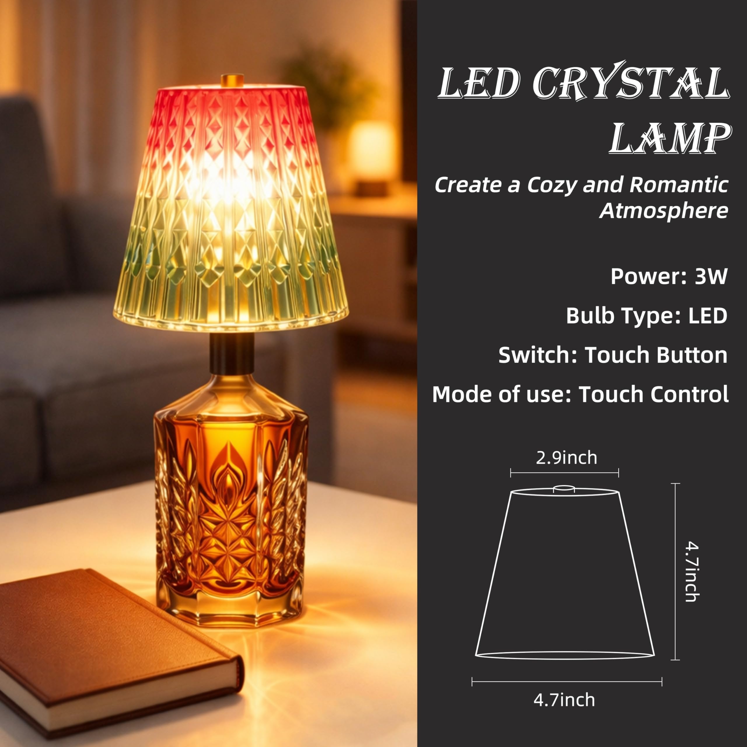 Cordless LED Wine Bottle Lamp 